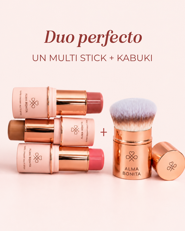 Pack Brocha Kabuki + Multi Stick